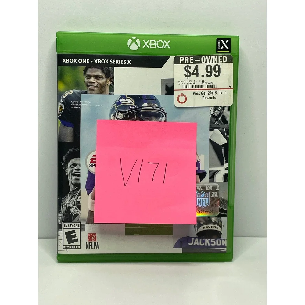 Madden NFL 21 Xbox One Xbox Series X EA Sports Football Game Lamar Jackson V171